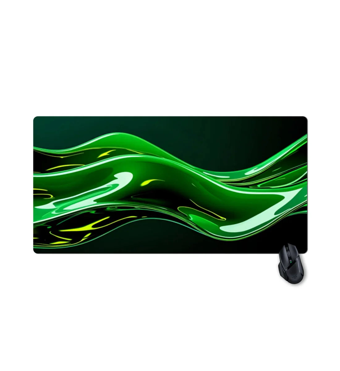 "Green Liquid Void" Gaming Mauspad XXL - Mauspadshop.de