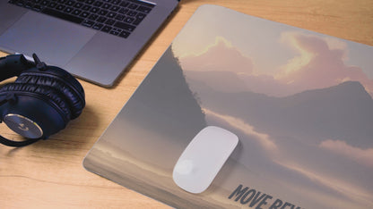 "Move Beyond Limits" Motivation Mauspad