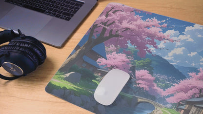 "Sakura Village" Gaming Mauspad XXL