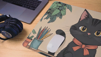 “Desk Panther” Tiermotiv Mauspad